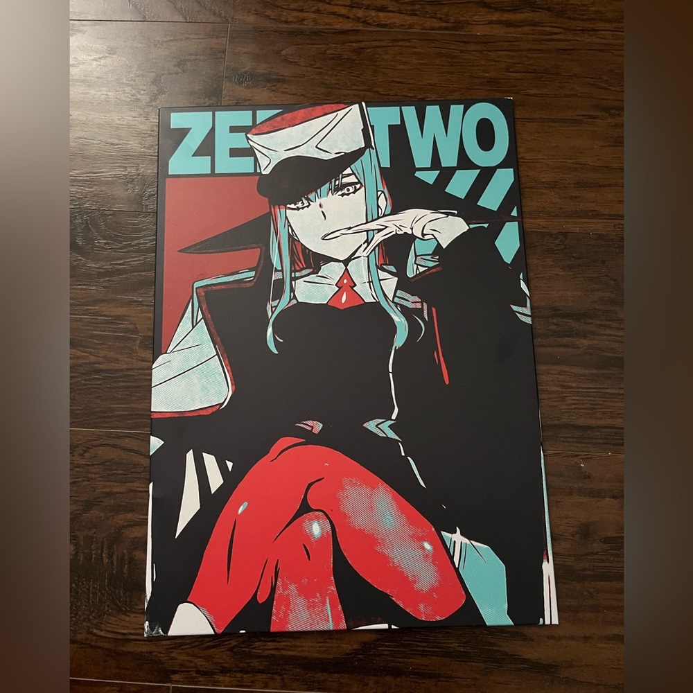 Metal Anime Poster ( Darling In The Franxx )